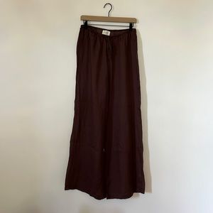 DISSH Linen Pants in Chocolate Brown US 8